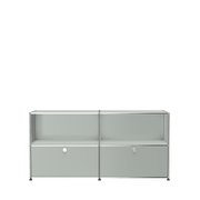 USM Haller Closed Storage Credenza C2A - With Perforated Inside upper Panels storage USM Light Grey 