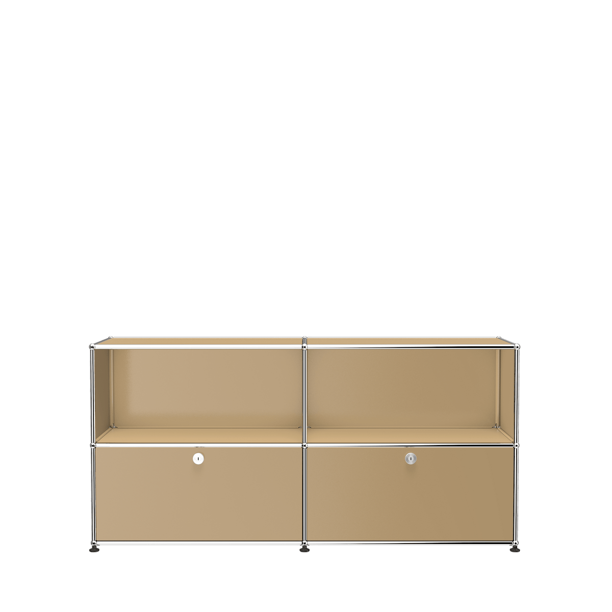 USM Haller Closed Storage Credenza C2A - With Perforated Inside upper Panels storage USM USM Beige 