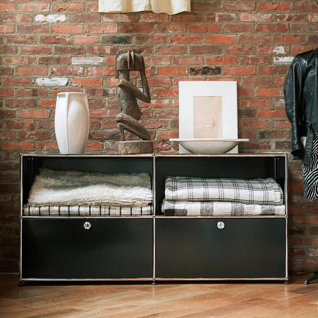 USM Haller Closed Storage Credenza C2A - With Perforated Inside upper Panels storage USM 