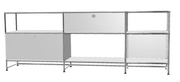 USM Haller TV Media - 6 asymmetrical compartments - 1.11 storage USM 