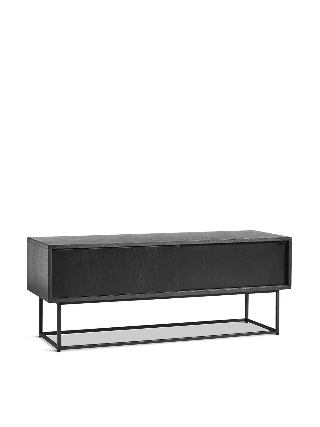 Virka Low Sideboard Sideboard Woud Black Painted Oak 