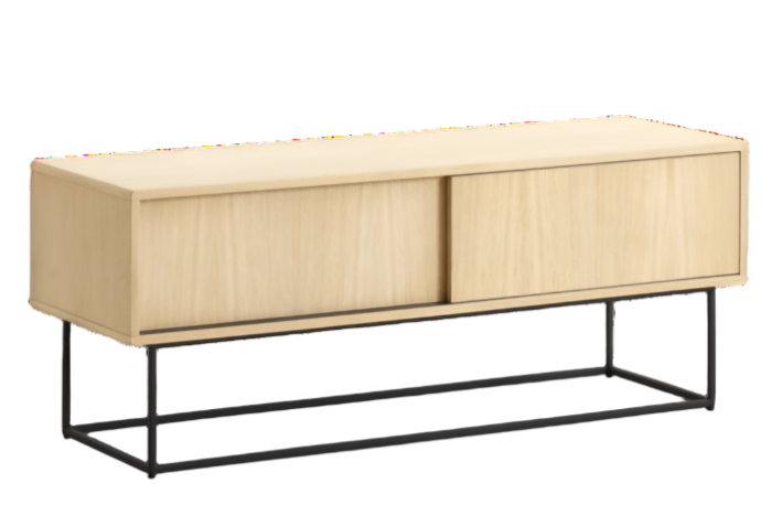 Virka Low Sideboard Sideboard Woud Oak Veneer 