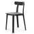 All Plastic Chair Chairs Vitra Graphite Grey Two-Tone Hard Glides Standard 