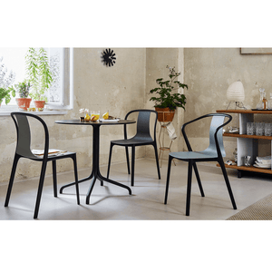 Belleville Armchair Wood Side/Dining Vitra 