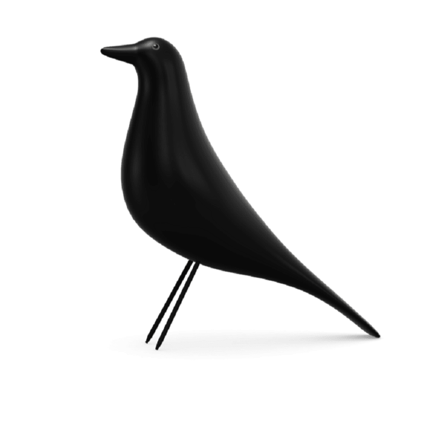 Eames House Bird Art Vitra Black 