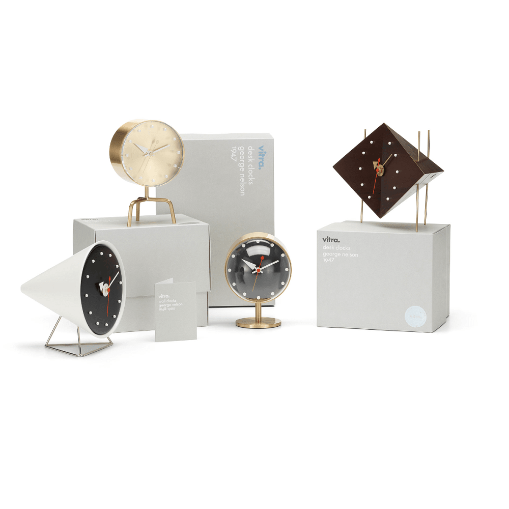 George Nelson Tripod Clock Clocks Vitra 