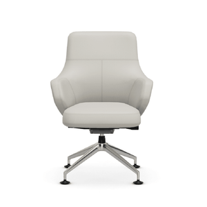 Grand Conference Lowback Chair task chair Vitra Leather Premium F - Snow 72 +$1000.00 Glides for carpet 