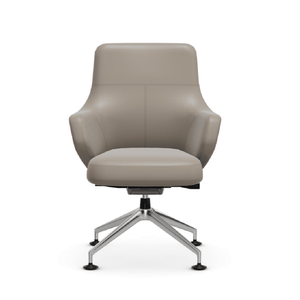 Grand Conference Lowback Chair task chair Vitra Leather - Sand Glides for carpet 
