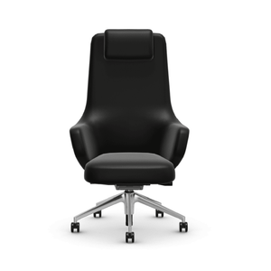 Grand Executive Highback Chair task chair Vitra Leather Premium F - Nero 66 +$1500.00 Hard casters-unbraked for carpet 