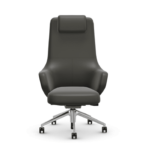 Grand Executive Highback Chair task chair Vitra Leather Premium F - Umbra Grey 61 +$1500.00 Hard casters-unbraked for carpet 
