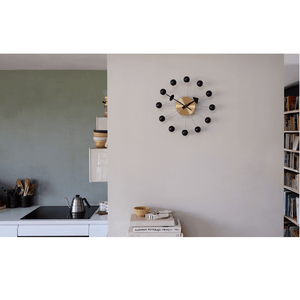 Nelson Ball Clock - Black / Brass Clocks Vitra 