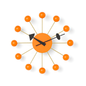 Nelson Ball Clock Orange Clocks Vitra 