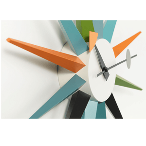 Nelson Sunburst Clock Multi-Color Clocks Vitra 