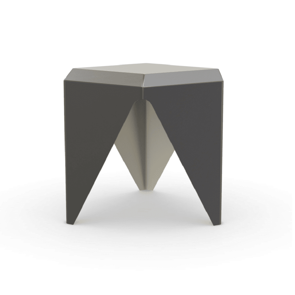 Prismatic Table Ottoman Vitra Grey 