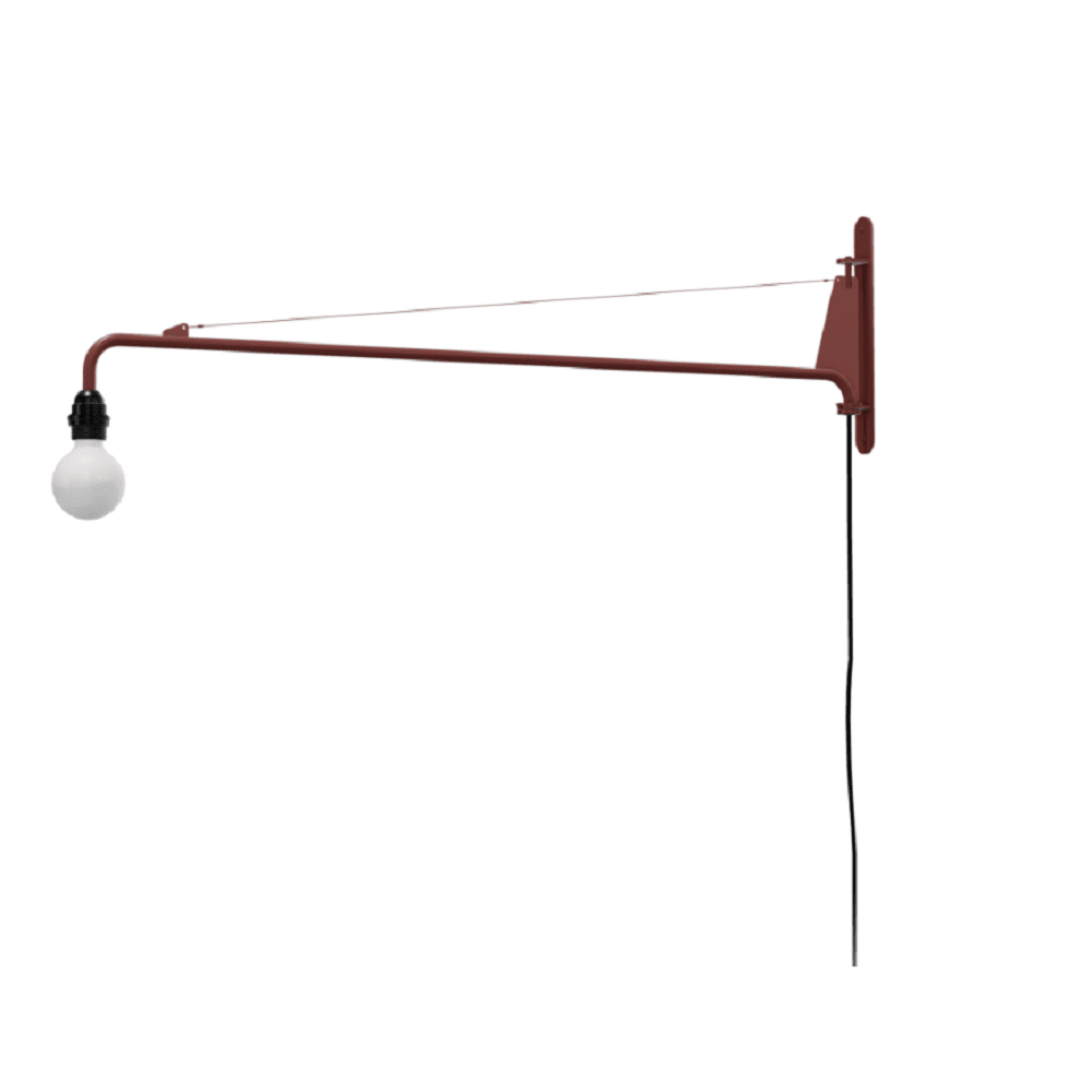 Prouve Petite Potence Wall Light Wall Lights Vitra Japanese Red 