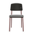 Prouve Standard SP Chair Side/Dining Vitra Deep Black Japanese red powder-coated (smooth) Glides for carpet