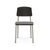 Prouve Standard SP Chair Side/Dining Vitra Deep Black Prouvé Gris Vermeer powder-coated (smooth) Glides for carpet