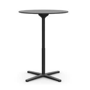 Super Fold High Table Tables Vitra Round Black Solid-Core Material 