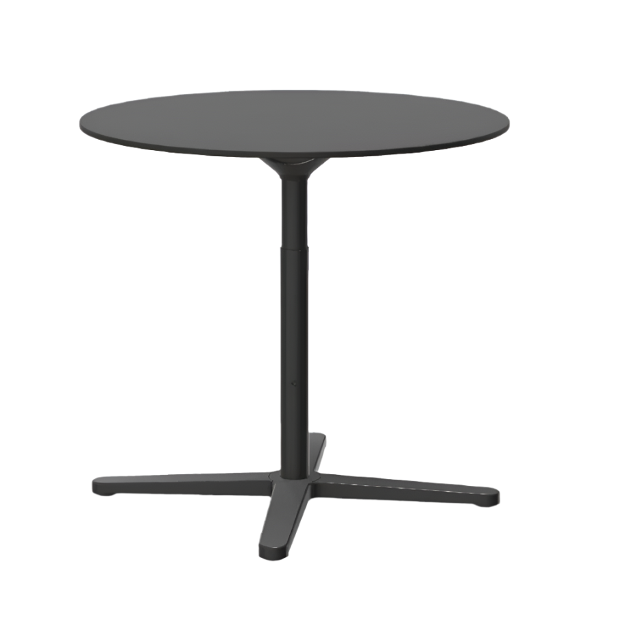 Super Fold Table Tables Vitra Round Black Solid-Core Material 