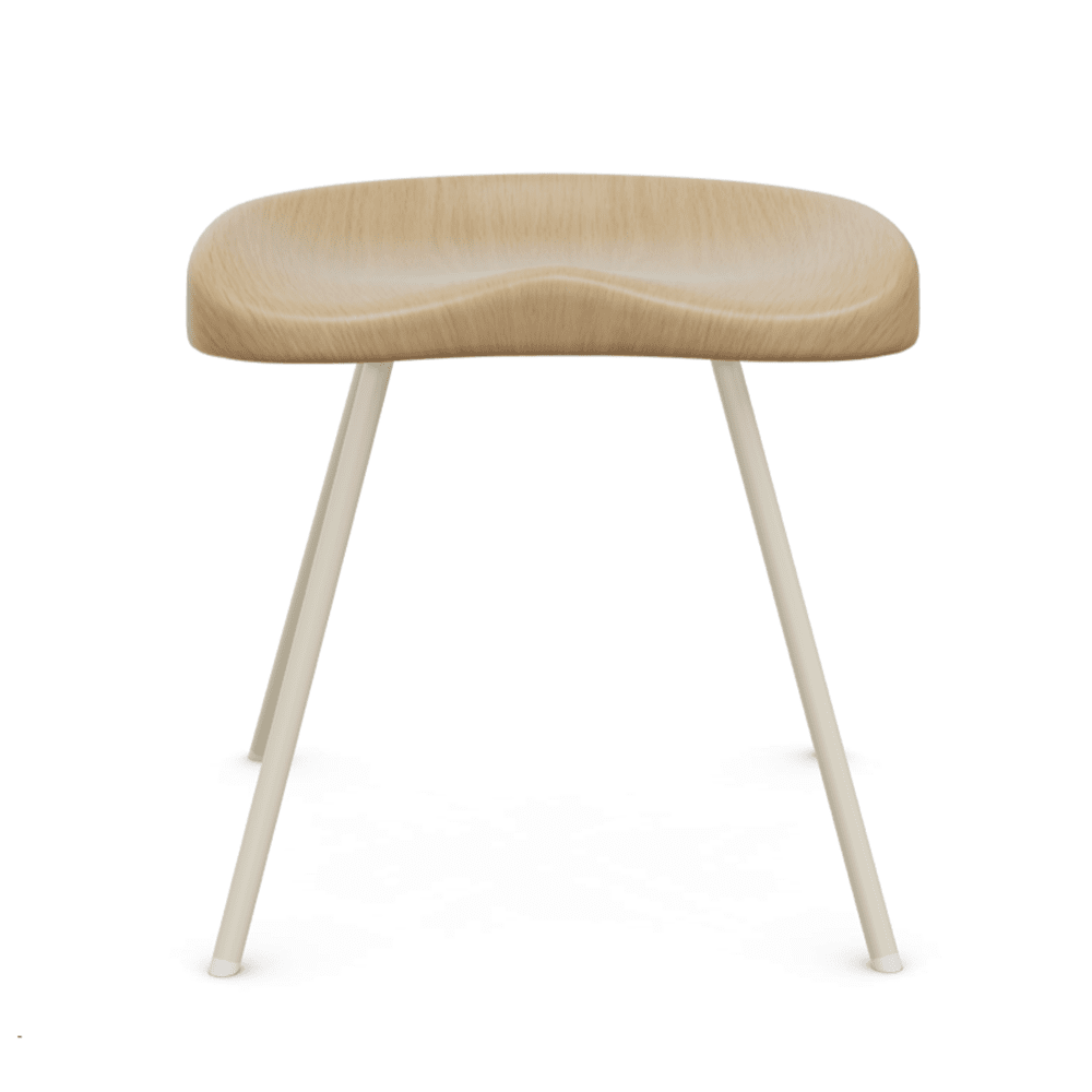 Tabouret 307 Stools Vitra Natural Oak with Protective Varnish 