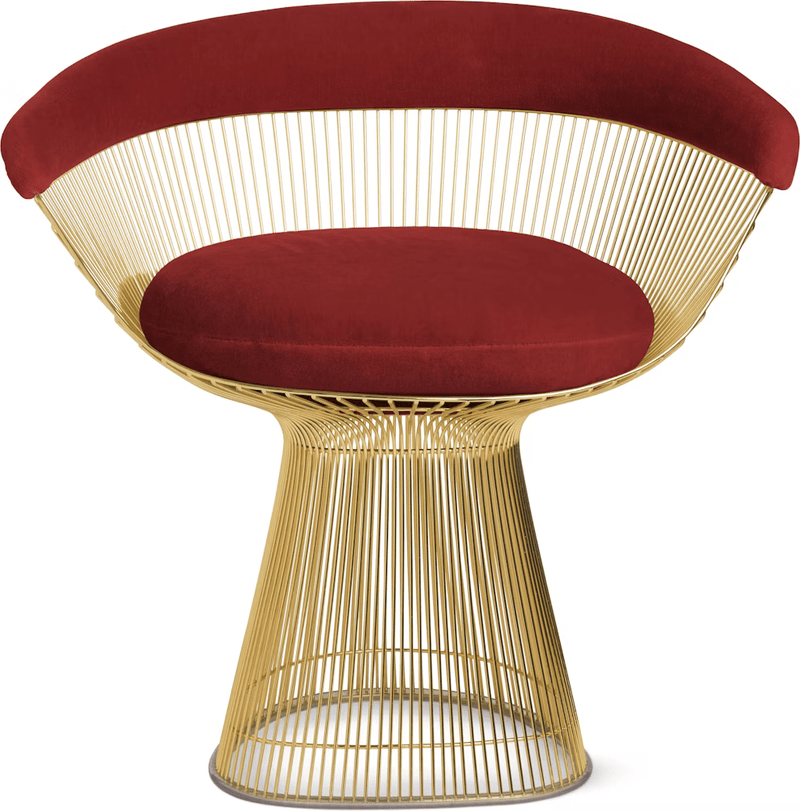 Platner Arm Chair - Gold Side/Dining Knoll 