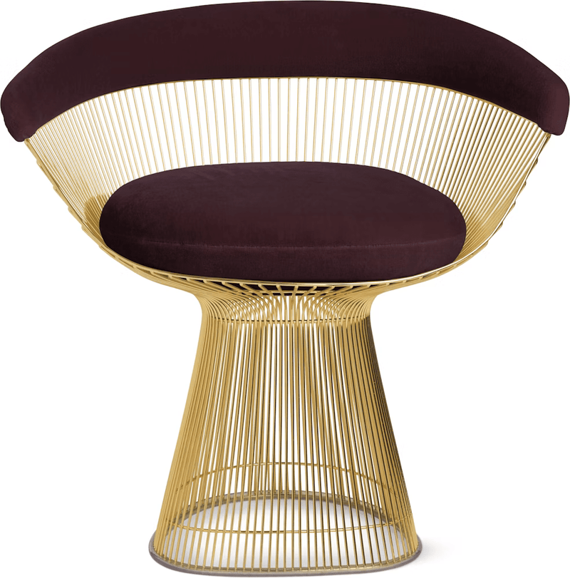 Platner Arm Chair - Gold Side/Dining Knoll 
