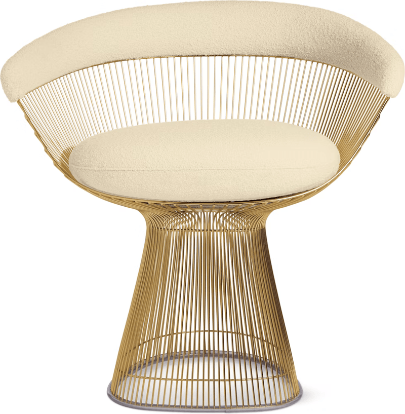 Platner Arm Chair - Gold Side/Dining Knoll 