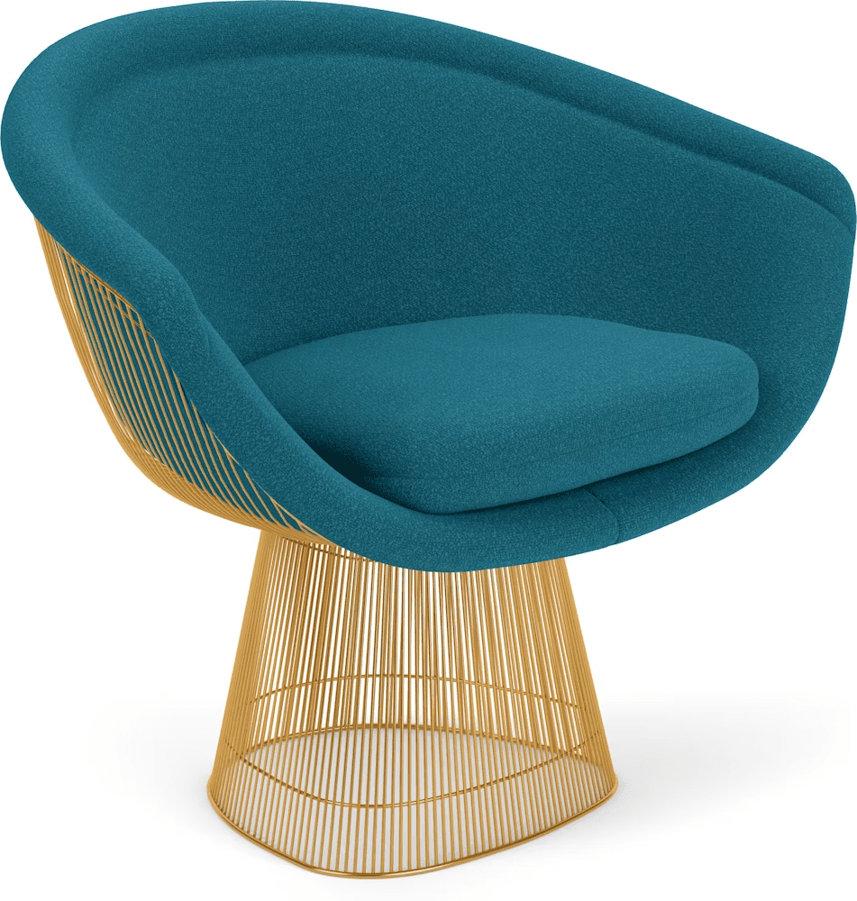 Platner Lounge Chair - Gold lounge chair Knoll 