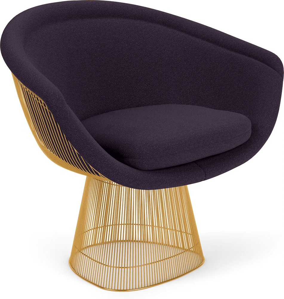 Platner Lounge Chair - Gold lounge chair Knoll 