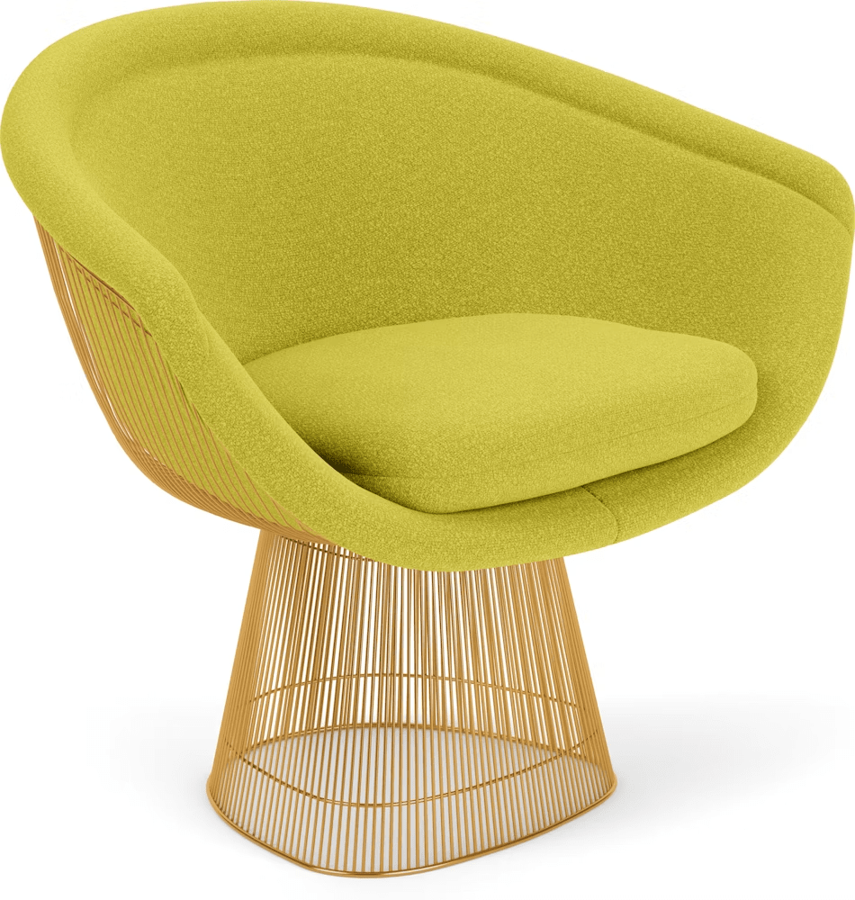 Platner Lounge Chair - Gold lounge chair Knoll 