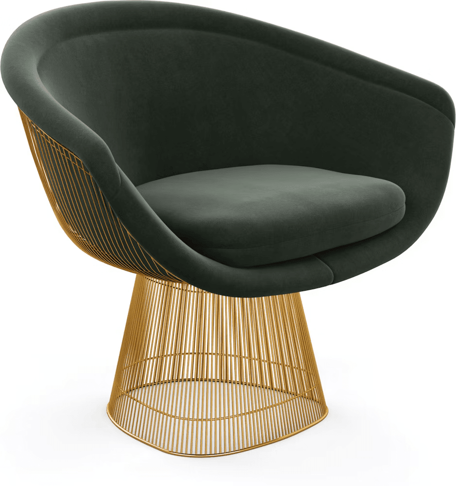 Platner Lounge Chair - Gold lounge chair Knoll 