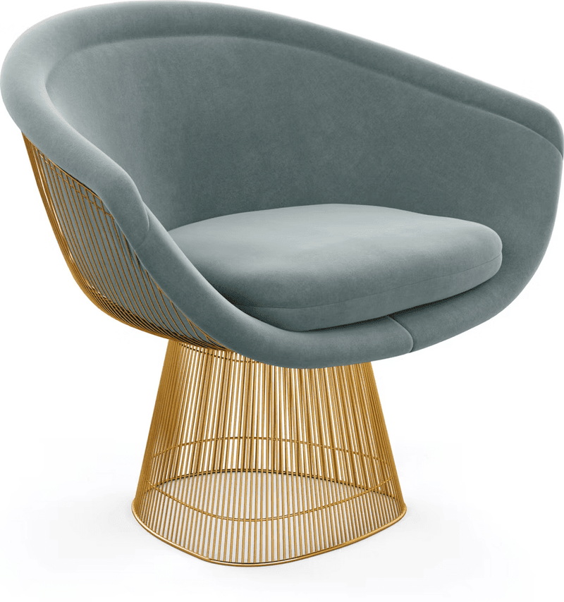 Platner Lounge Chair - Gold lounge chair Knoll 