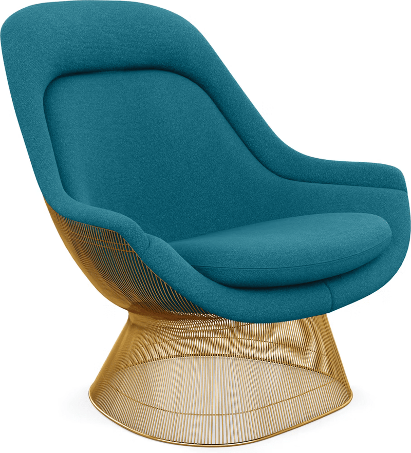 Platner Gold Plated Easy Chair lounge chair Knoll 