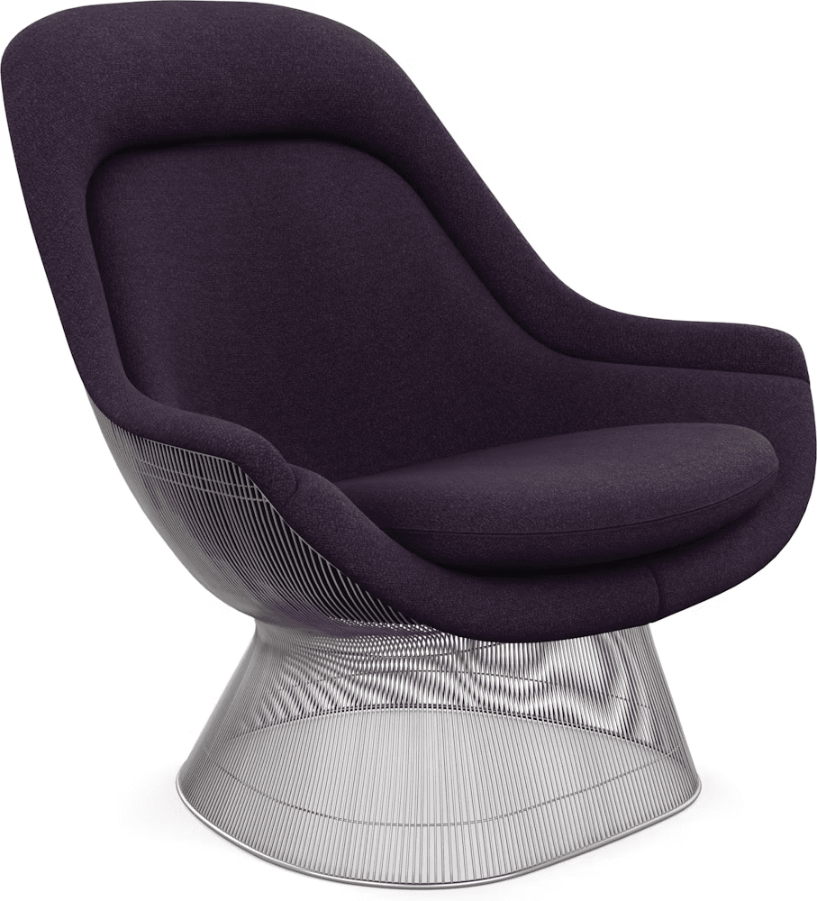 Platner Polished Nickel Easy Chair lounge chair Knoll 