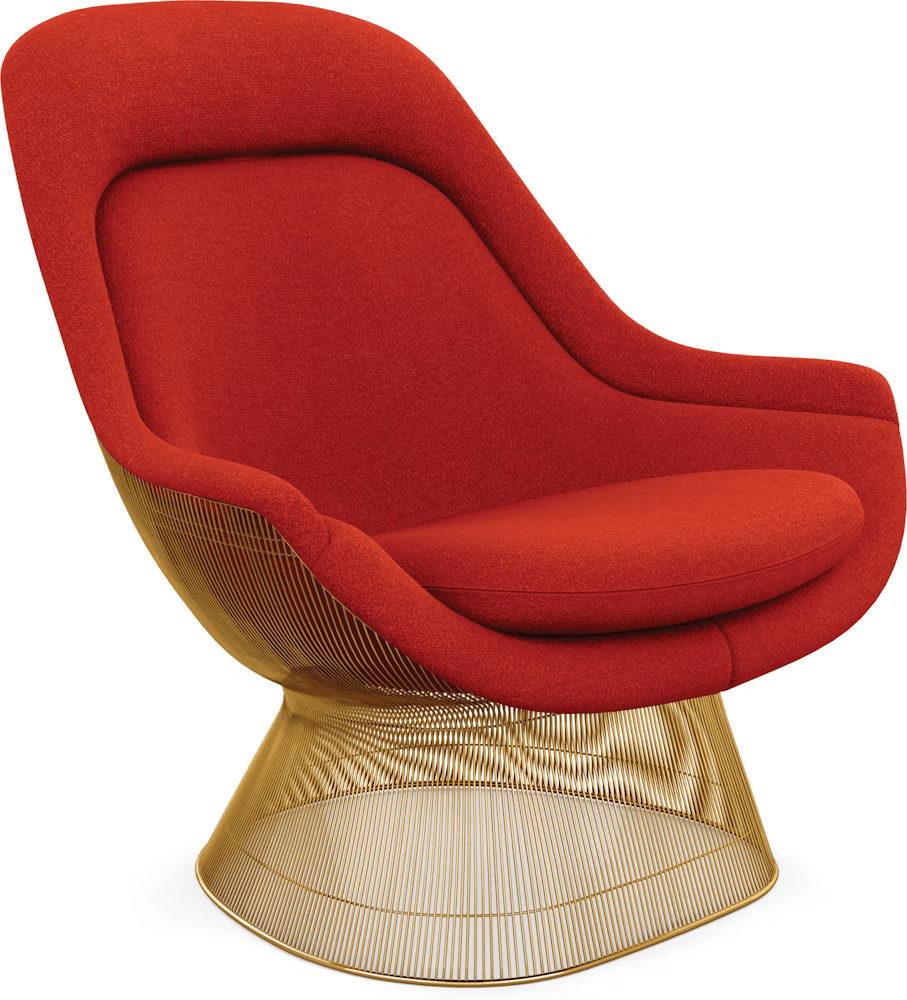 Platner Gold Plated Easy Chair lounge chair Knoll 