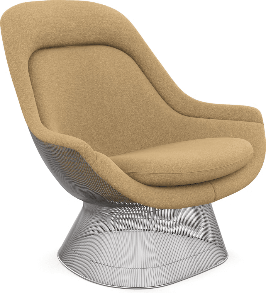 Platner Polished Nickel Easy Chair lounge chair Knoll 