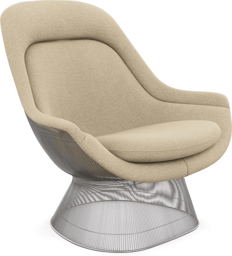 Platner Polished Nickel Easy Chair lounge chair Knoll 