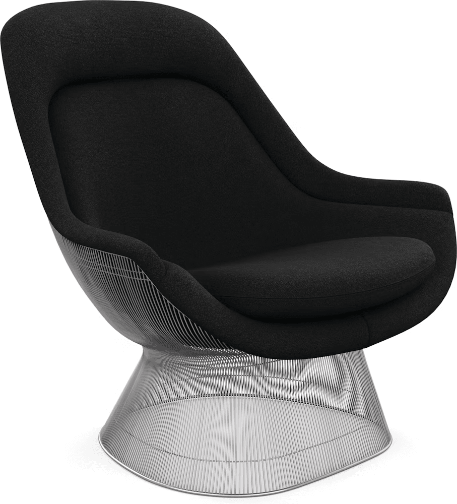 Platner Polished Nickel Easy Chair lounge chair Knoll 