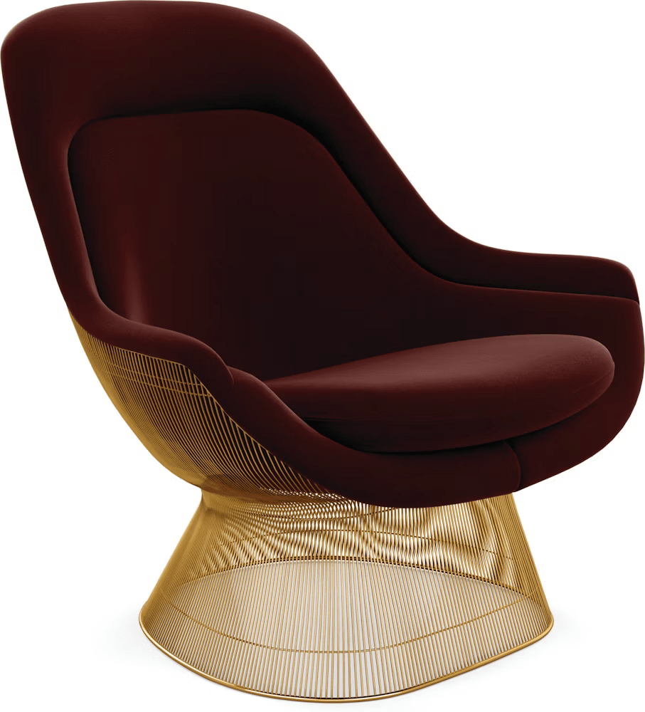 Platner Gold Plated Easy Chair lounge chair Knoll 