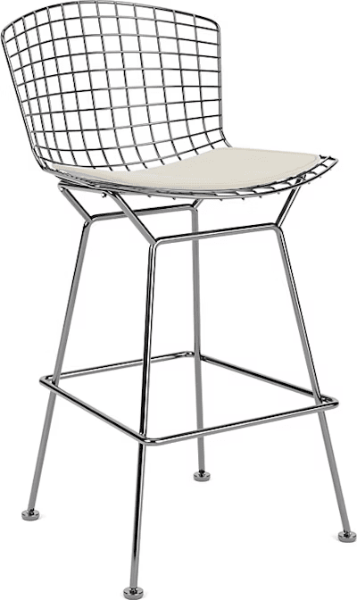Bertoia Stool with Seat Pad bar seating Knoll 