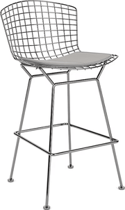 Bertoia Stool with Seat Pad bar seating Knoll 