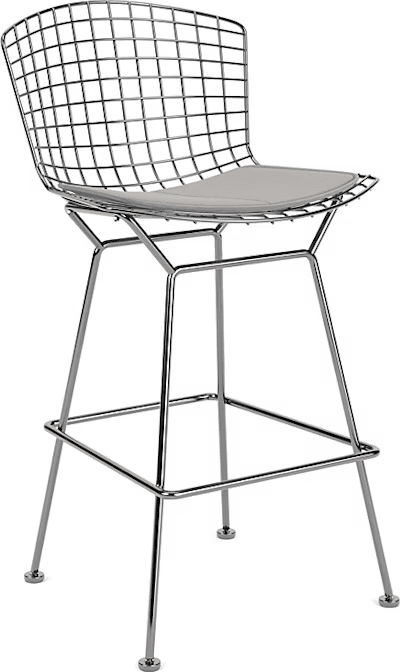 Bertoia Stool with Seat Pad bar seating Knoll 