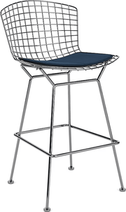 Bertoia Stool with Seat Pad bar seating Knoll 