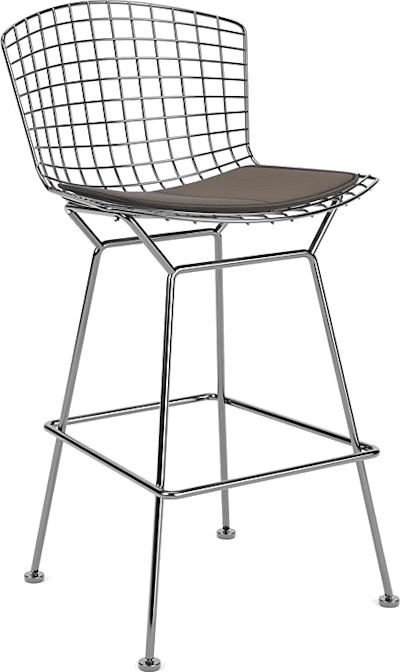 Bertoia Stool with Seat Pad bar seating Knoll 