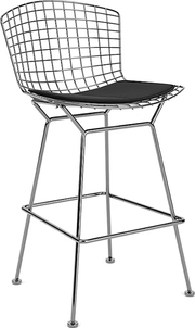 Bertoia Stool with Seat Pad bar seating Knoll 