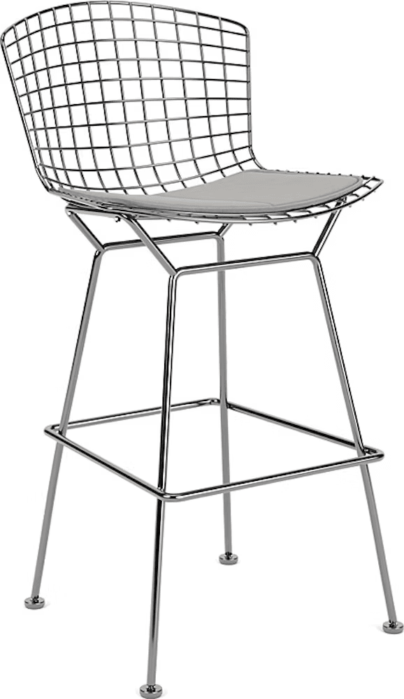 Bertoia Stool with Seat Pad bar seating Knoll 