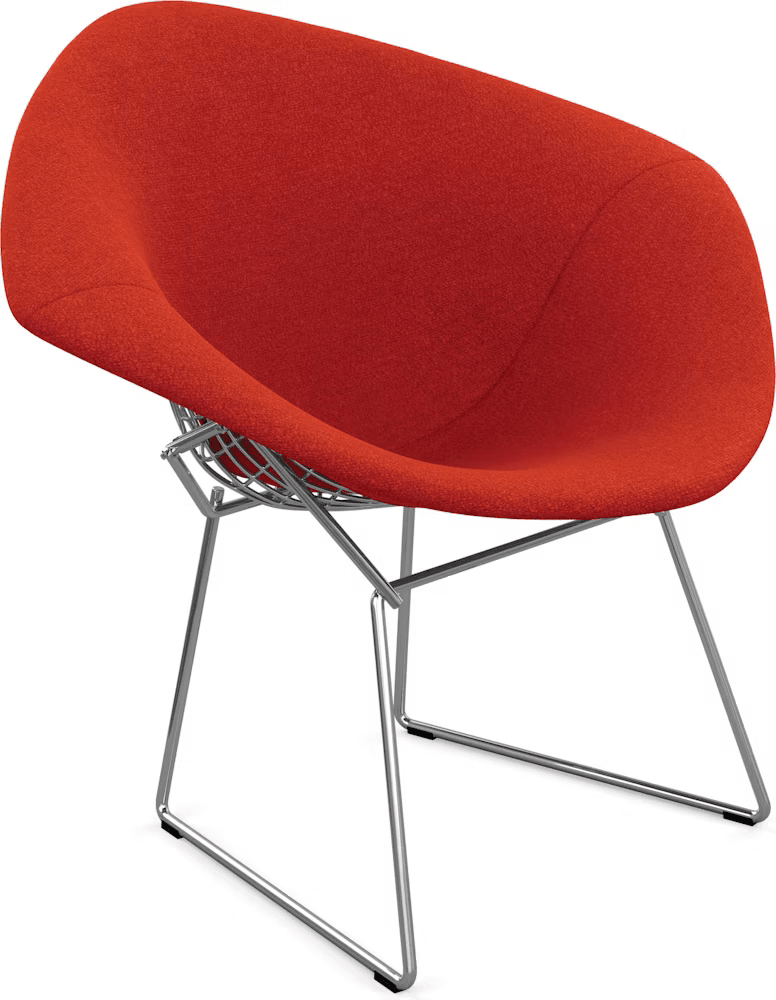 Bertoia Small Diamond Chair with Full Cover lounge chair Knoll 