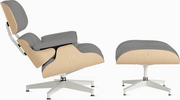 Eames Lounge Chair & Ottoman in White Ash lounge chair herman miller 
