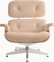 Eames Lounge Chair in White Ash lounge chair herman miller 