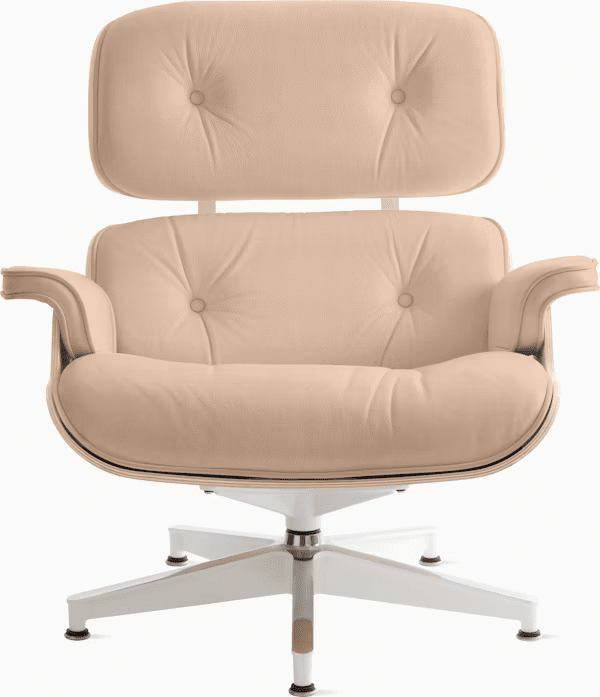 Eames Lounge Chair in White Ash lounge chair herman miller 